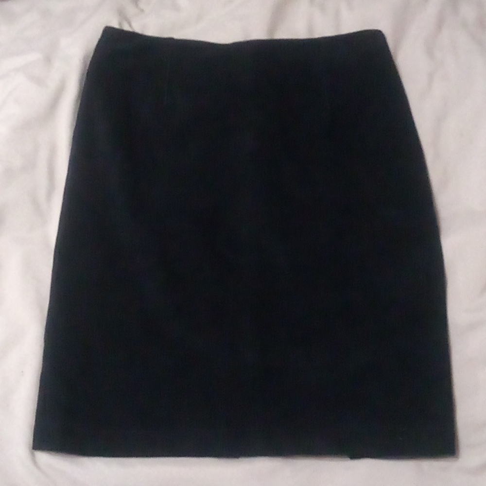 Black suede skirt